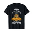 thumbnail image 1 of Happy Halloween And Yes It'S My Birthday Lazy Costume Bday Black T-Shirt short sleeve Tee Gift, 1 of 5