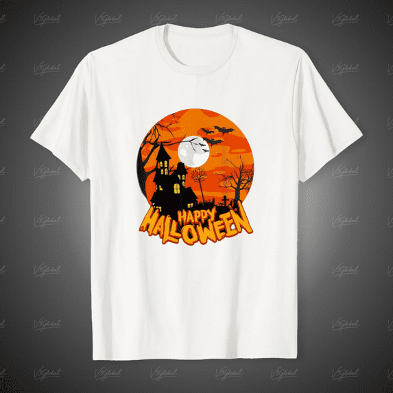 Happy Halloween Apparel Graphic Unisex T-Shirt, for men & women, up to size 5XL