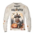 thumbnail image 1 of Happy Halloween Australian Cattle Dog Witches Hat Pumpkin Carving All Over Print 3D Sweatshirt Unisex Merch Heeler Lover Gifts - 02019, 1 of 6