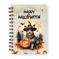 thumbnail image 1 of Happy Halloween Australian Cattle Dog Witches Hat Pumpkin Carving Spiral Bound Journal Heeler Lover Gifts 5x7in Spiral Notebook - 02019, 1 of 5