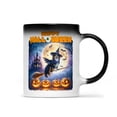 thumbnail image 1 of Happy Halloween Australian Shepherd Witch Pumpkins Bats Heat Color Changing Mug Aussie Dog Lover Gifts Magic Coffee Mug - 13012, 1 of 4