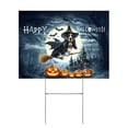 thumbnail image 1 of Happy Halloween Basset Hound Witch Pumpkins Bats Yard Sign Bassets Dog Breed Lovers Gifts Idea Outdoor Home Lawn Garden Porch Decor - 13012, 1 of 5