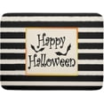 thumbnail image 1 of Happy Halloween Bats Dish Drying Mat for Kitchen Counter,Black and White Stripe Drying Mat 18 x 24 Inch with High Absorbent Microfiber Dish Drying Pad Dish Rack Pad Drainer Mat for Coffee Bar, 1 of 6