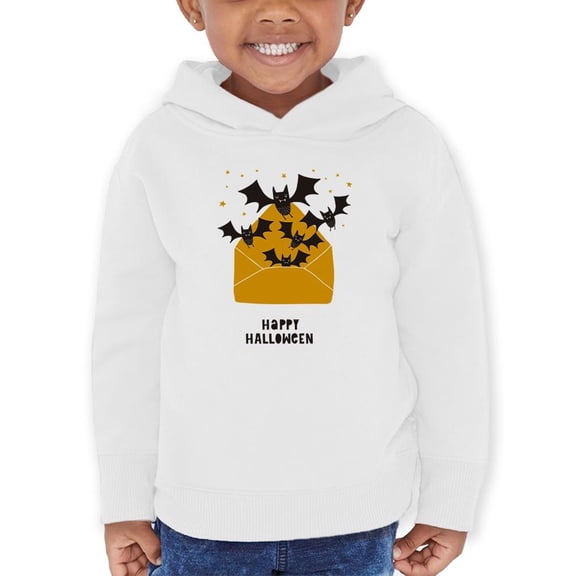 Happy Halloween Bats Envelope. Hoodie Toddler -Image by Shutterstock,  4 Toddler