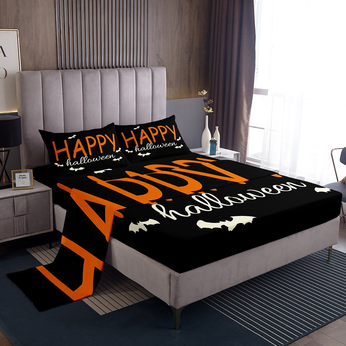 Halloween cheap sheets queen