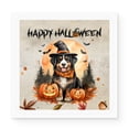 thumbnail image 1 of Happy Halloween Bernese Mountain Dog Witches Hat Pumpkin Carving Vinyl Sticker Berner Lover Gifts Waterproof Decal Art Decor - 02019, 1 of 5