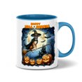 thumbnail image 1 of Happy Halloween Boxer Witch Pumpkins Bats 11oz Accent Two-tone Mug Boxers Dog Lover Gifts Idea Coffee Tea Cup - 13012, 1 of 5