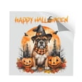 thumbnail image 1 of Happy Halloween Boxer Witches Hat Pumpkin Carving Cutout Transfer Sticker Boxers Dog Lover Gifts Idea Transparent Decal Art Decor - 02019, 1 of 5
