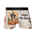 thumbnail image 1 of Happy Halloween Brittany Spaniel Witches Hat Pumpkin Carving All Over Print Boxer Briefs Underwear for Men Dad Brittany Dog Lover Gifts Idea - 02019, 1 of 6