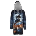 thumbnail image 1 of Happy Halloween Bulldog Witch Pumpkins Bats All Over Print 3D Hooded Duffle Toggle Coat Dog Lover Gifts Idea - 13012, 1 of 6