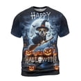 thumbnail image 1 of Happy Halloween Bulldog Witch Pumpkins Bats All Over Print 3D Shirt Unisex Merch Dog Lover Gifts Idea - 13012, 1 of 6