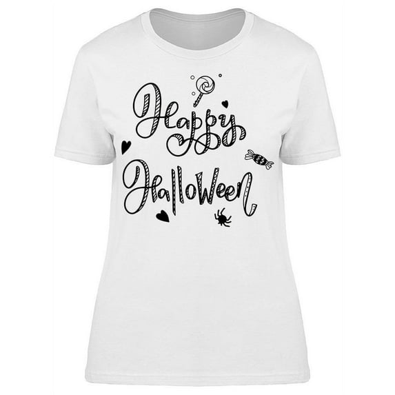 Happy Halloween Candy T-Shirt Women -Image by Shutterstock, Female x-Large