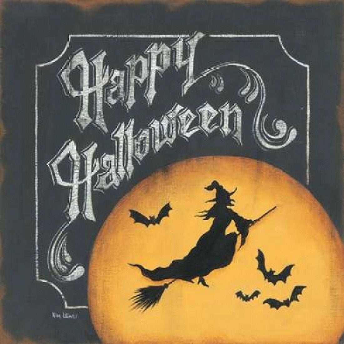 Happy Halloween Canvas Art - Kim Lewis (24 x 24)