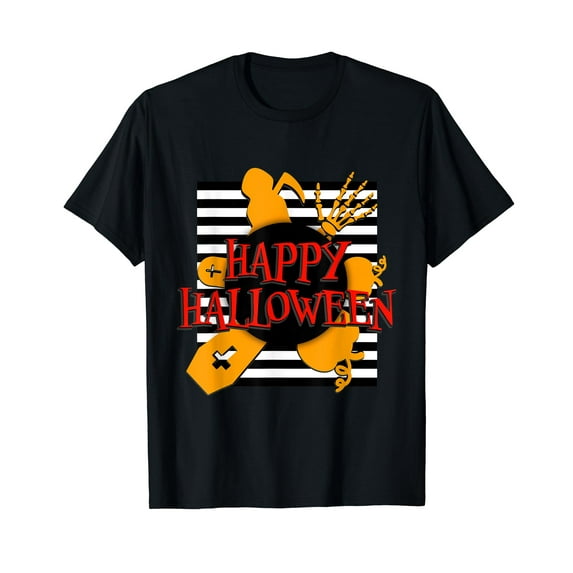 Happy Halloween - Cemetery, Death n Skull Scary Gift T-Shirt