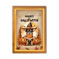 thumbnail image 1 of Happy Halloween Chihuahua Witches Hat Pumpkin Carving Acrylic Plaque with Wood Photo Frame Box Dog Lover Gifts Idea Light Box - 02019, 1 of 5
