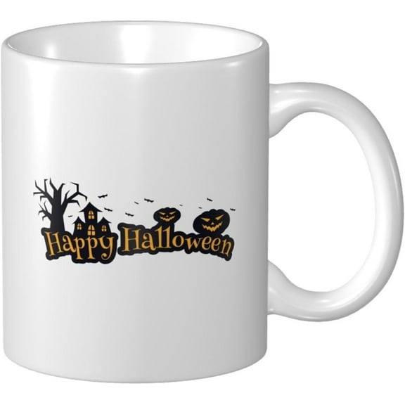 Happy Halloween Coffee Mugs 11 Oz Tea Cup Double-Sided Print Mug With Handle Cups Great Gifting Office Home Coffee Mugs