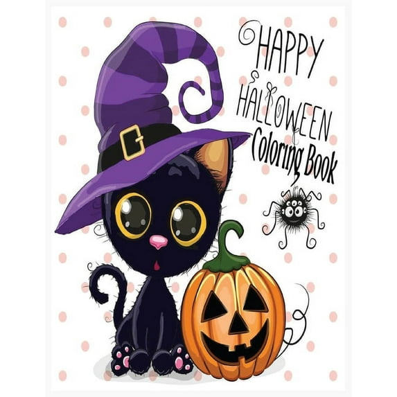 Happy Halloween Coloring Book : Happy Halloween Coloring Book for Toddlers (Paperback)