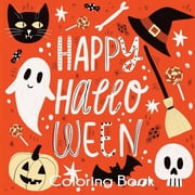 Happy Halloween Coloring Book, Paperback