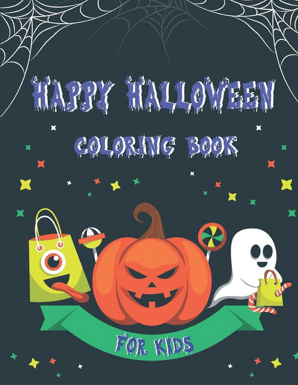 Happy Halloween Coloring Book for Kids Large Print Coloring Activity