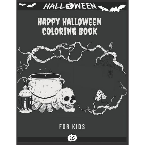 Happy Halloween Coloring Book For kids: (Halloween coloring Book for kids Toddlers and Preschoolers) - Halloween Gift for kids- 50 Halloween coloring pages - Children Coloring Workbooks - Halloween Co