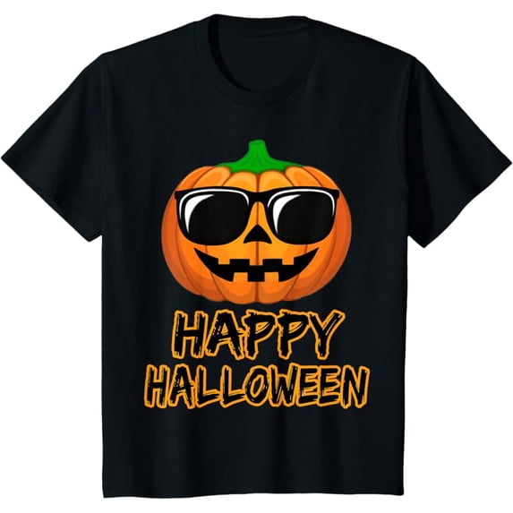 Happy Halloween Costume Funny Pumpkin Men Women Boys Girls T-Shirt
