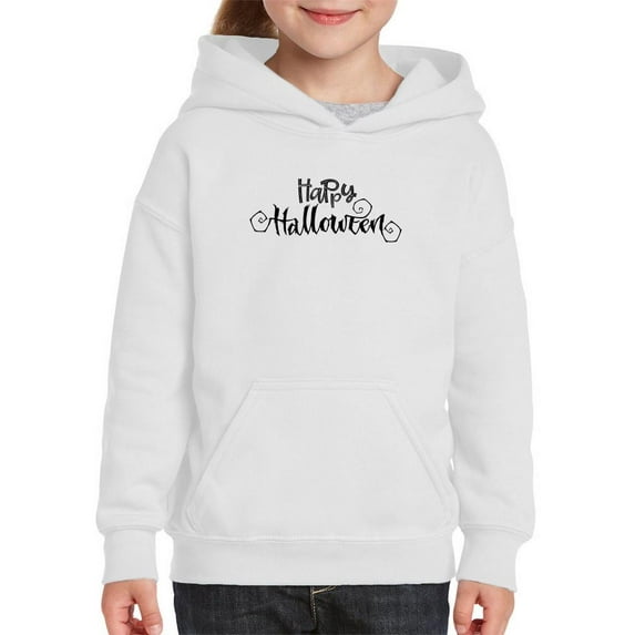 Happy Halloween Creepy Style Hoodie Juniors -Image by Shutterstock, Medium