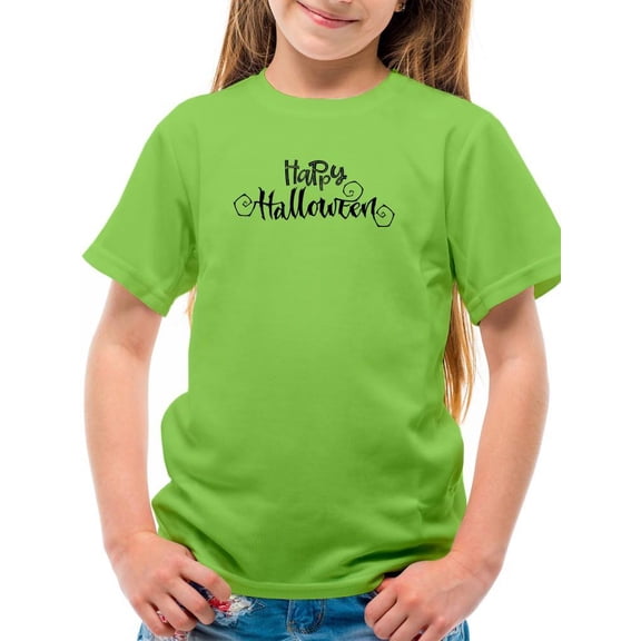 Happy Halloween Creepy Style. T-Shirt Juniors -Image by Shutterstock,  Large
