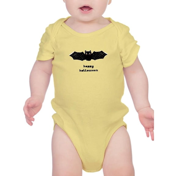 Happy Halloween Cute Little Bat Bodysuit Infant -Image by Shutterstock,  Newborn