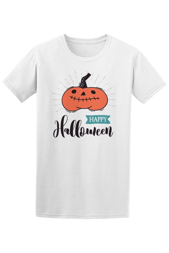Happy Halloween Cute Pumpkin Tee Men's -Image by Shutterstock