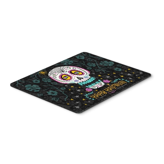 Happy Halloween Day of the Dead Mouse Pad Hot Pad or Trivet VHA3035MP