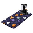 thumbnail image 1 of Happy Halloween Dish Drying Mat for Kitchen Counter 17x31.5 Inch Evil Pumpkin Ghost Kitchen Drying Mat Absorbent Heat Resistant Dishes Plate Glass Dry Draining Pad for Coffee Tables Coffee Bars, 1 of 4