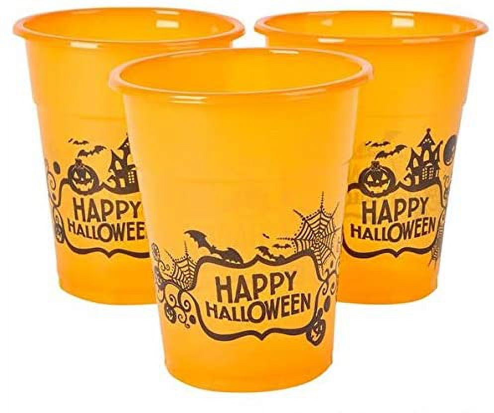 Happy Halloween Disposable Cups Pack of 50 12 Oz Cups