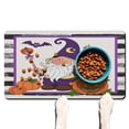 thumbnail image 1 of Happy Halloween Dog Food Mats for Floors Absorbent No-Slip 17x30 Inch Dog Bowl Mat Evil Pumpkin Ghost Pet Feeding Mat EcoFriendly Durable Pet Placemat, 1 of 7