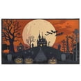 thumbnail image 1 of Happy Halloween Door Mat Decorations Pumpkin Spooky Welcome Mat Plain the Indoor Door Mat/Outdoor Crystal Velvet 30x17 Inches, 1 of 7