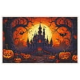 thumbnail image 1 of Happy Halloween Door Mat Outdoor for Office Entryway Indoor Home Kitchen Deco Halloween Background Dreamlike Doormat Outdoor Entrance 19.7x31.5 Inches Full Moon Spooky Landscape Anti-slip Doormat, 1 of 5