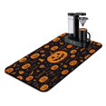 thumbnail image 1 of Happy Halloween Drying Mat for Dishes Pumpkin Skull Bat Spider Coffee Bar Mat Absorbant Collapsible 17x31.5 Inch Dishes Plate Glass Dry Draining Pad for Coffee Tableware Sink Countertop, 1 of 4