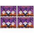 thumbnail image 1 of Happy Halloween Evil Pumpkin Gnomes Short Table Mats Set of 4 Autumn Halloween Place Mats Washable Anti-Skid Outdoor Indoor Table Mats for Wedding Restaurant & Camping, 1 of 7