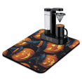 thumbnail image 1 of Happy Halloween Evil Pumpkin Witch Bat Dish Drying Mat for Kitchen Counter Dish Drying Pad Absorbant Collapsible 18x24 Inch Inch Dishes Plate Glass Dry Draining Pad for Coffee Tables Coffee Bars, 1 of 7