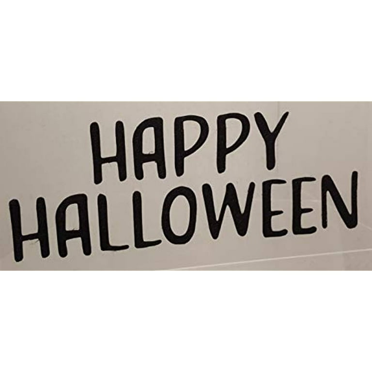 Happy Halloween Fall Themed Black Letter Sticker Sheet 1.25 Tall Felt  Individual Letters 
