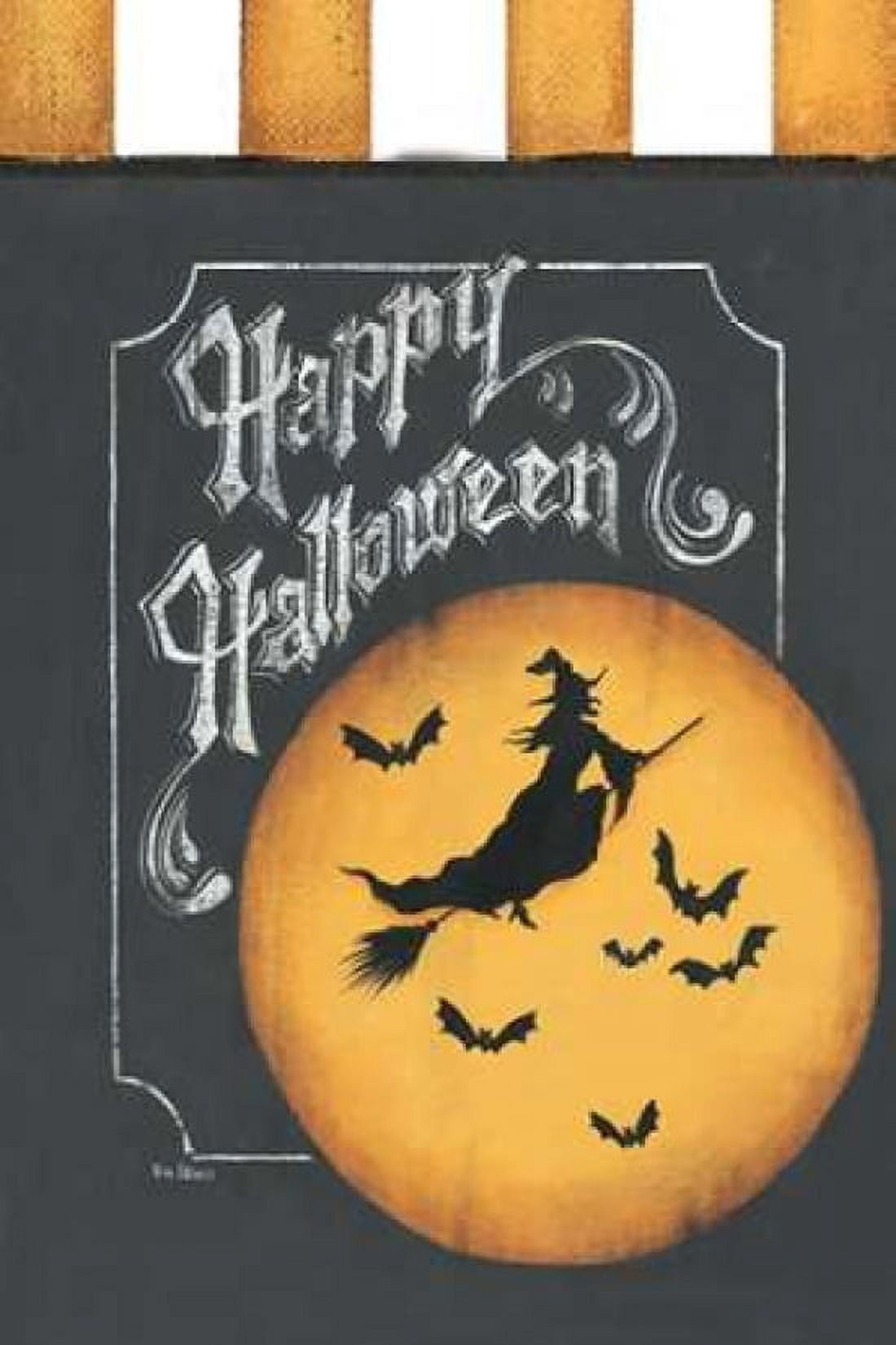 Happy Halloween Flag Canvas Art - Kim Lewis (12 x 18)