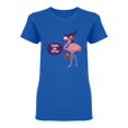thumbnail image 1 of Happy Halloween Flamingo Shaped T-Shirt Women -Image by Shutterstock, Female x-Large, 1 of 2