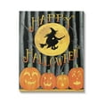 thumbnail image 1 of Happy Halloween Forest Witch Holiday Graphic Art Gallery Wrapped Canvas Print Wall Art, 1 of 7