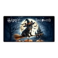 thumbnail image 1 of Happy Halloween French Bulldog Witch Pumpkins Bats Desk Mat Full Keyboard Mouse Pad Dog Lover Gifts Large Mousepad - 13012, 1 of 5
