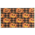 thumbnail image 1 of Happy Halloween Front Door Mat Anti Slip Pumpkin Skull Bat Spider Doormat Funny Outdoor Inside Floor Rugs Crystal Velvet 30x17 Inches, 1 of 7
