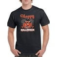 thumbnail image 1 of Happy Halloween Fun Pumpkin T-Shirt Men -Image by Shutterstock, Male x-Large, 1 of 4