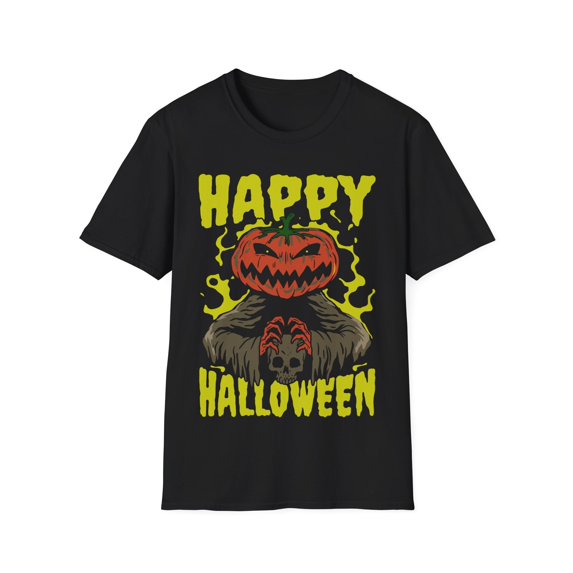 Happy Halloween Funny Pumpkin Ghost Witch For Men Women TShirt