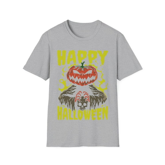 Happy Halloween Funny Pumpkin Ghost Witch For Men Women TShirt