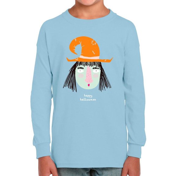 Happy Halloween Funny Witch Long Sleeve Toddler -Image by Shutterstock, 5 Toddler