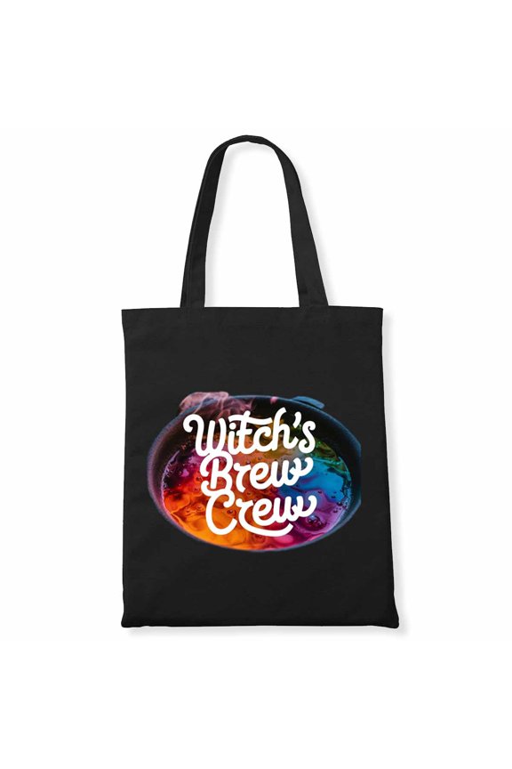 Happy Halloween Funny Witch's brew crew. s Canvas Bag 2Pcs