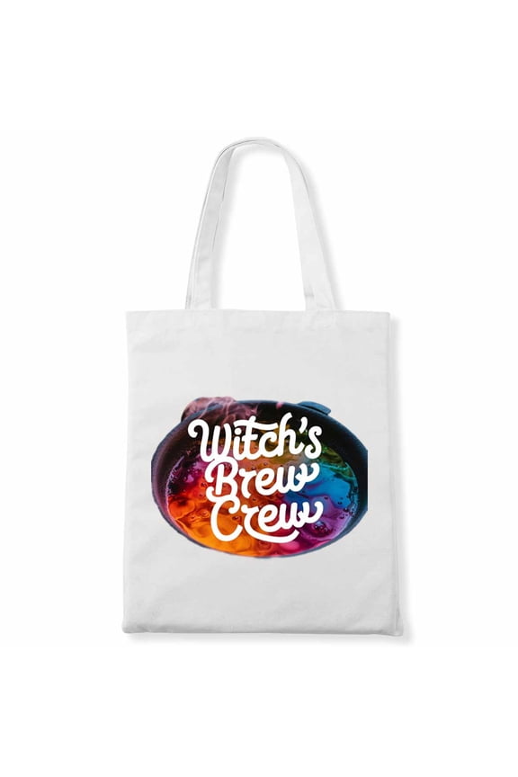 Happy Halloween Funny Witch's brew crew. s Canvas Bag 2Pcs